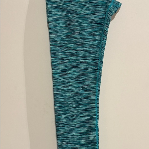 Teal and Blue Heathered Performance Leggings - Picture 2 of 6
